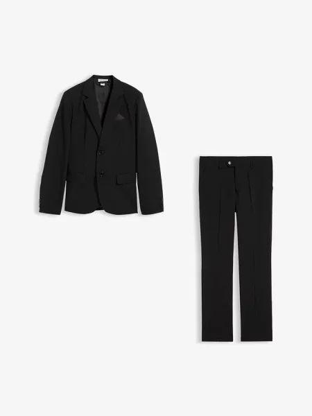 Garnitur regular fit czarny