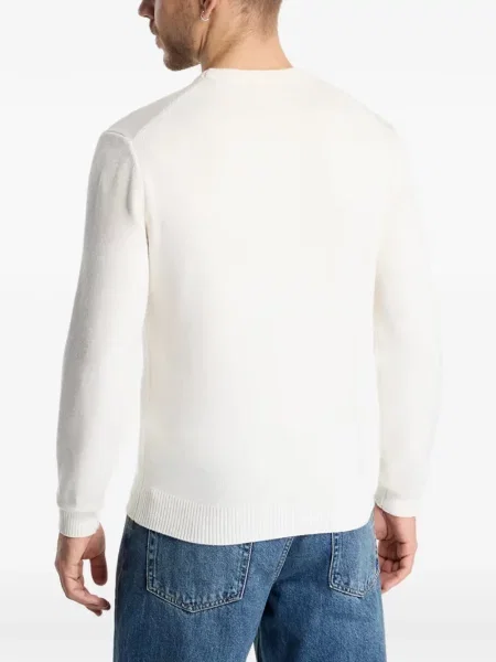 Długi sweter Guess Jeans z logo biały