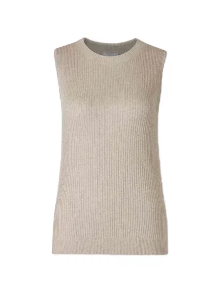 Top Peserico fără mâneci tricotate