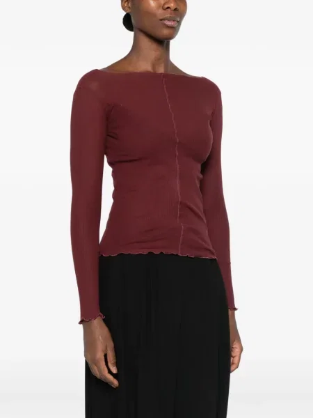 Tricou Baserange tricotate roșu