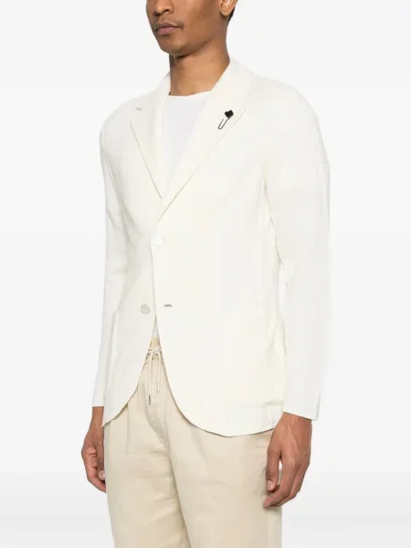 Sacou Lardini tricotate alb