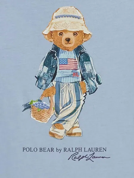 Koszulka polo dziecięca Polo Ralph Lauren niebieska