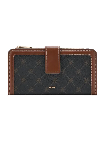 MANGO Portofel DENIZ maro / ombră negru