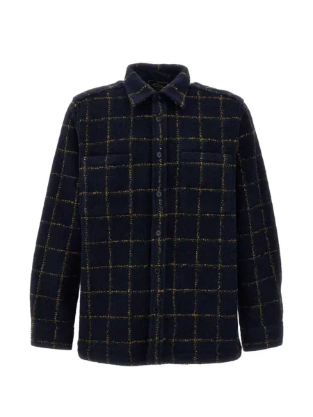 Geacă Portuguese Flannel în carouri de flanelă albastru