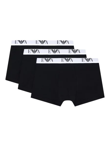 Șosete Emporio Armani din jerseu cu autograf negru