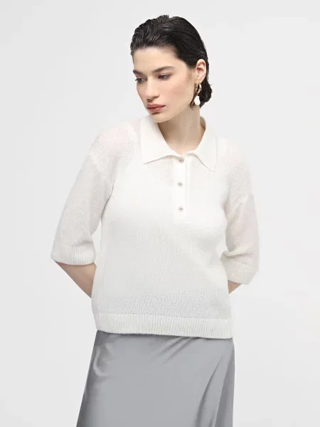 Поло Sewel белое