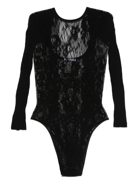 Body Patrizia Pepe din dantelă negru