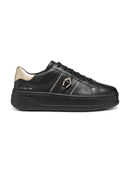Sneakerși Geox din piele negru