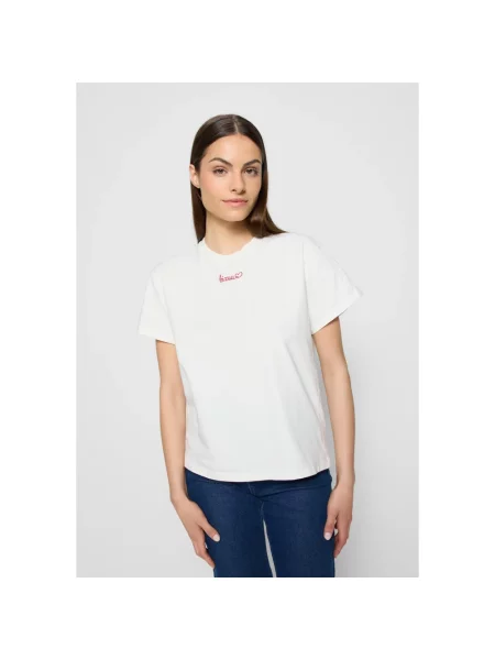 Bizuu Koszulki Kobieta Biały XS Kremowy t-shirt z haftem bizuu Seya beżowa