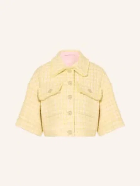 Liu Jo Kurtki Z Bouclé gelb żółta