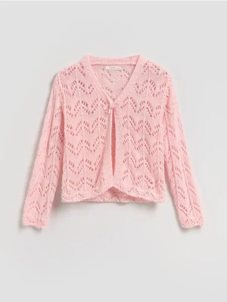 Reserved Трикотажний кардиган пастельний рожевий