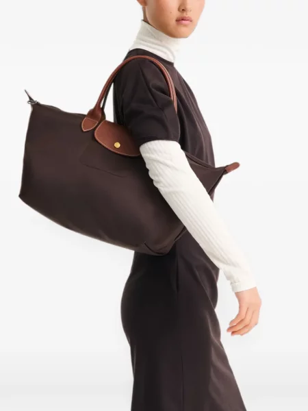 Geantă shopper Longchamp maro