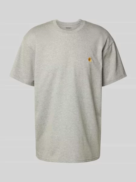 T-shirt o kroju regular fit z wyhaftowanym logo model ‘Chase’ Carhartt Wip szara