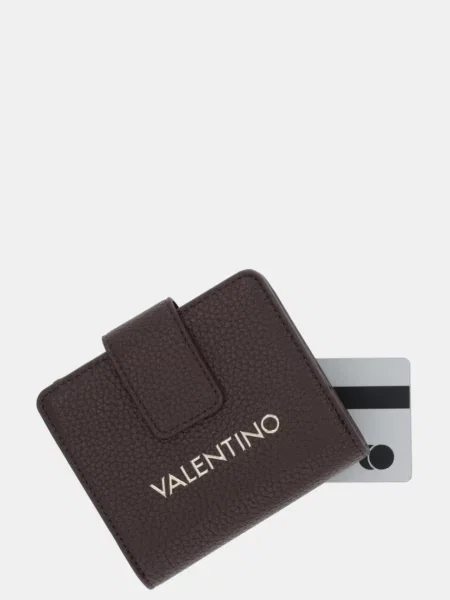 Кожаный кошелек Valentino Bags коричневый