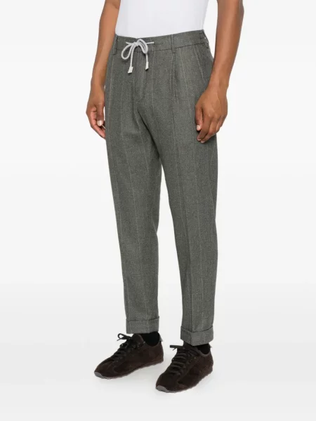 Pantaloni Eleventy cu cordon verde