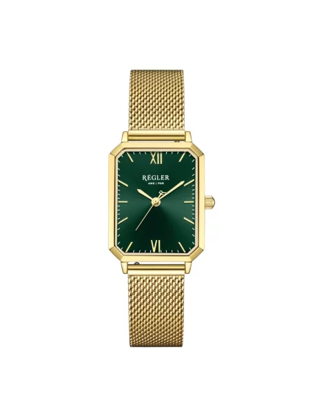 Régler Ceas analogic Régler Élégance Mesh Gold Green auriu verde