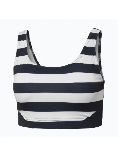 Горнище на бански костюм Helly Hansen HP Bikini Top navy stripe синьо