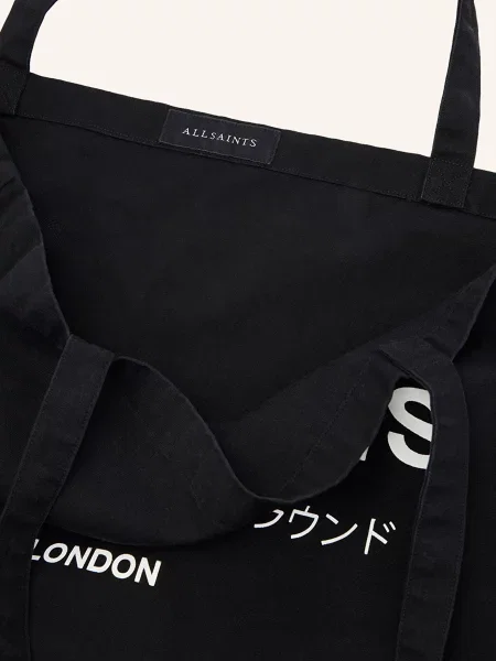 Torba AllSaints Underground Tote Black/ Chalk Universal czarna