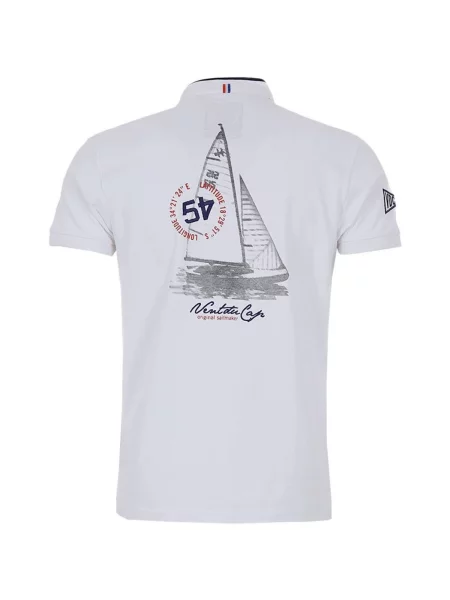 Polo majica Vent Du Cap bijela