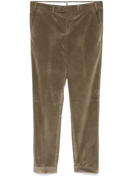 Pantaloni Pt Torino de catifea cord maro