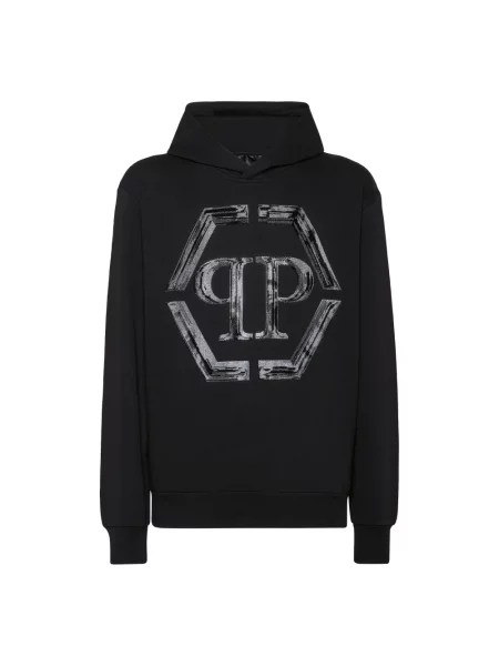Bluza z kapturem Philipp Plein z kapturem czarna