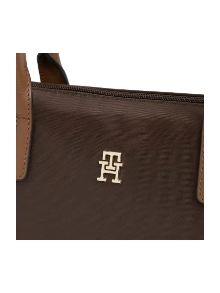 Geanta crossbody Tommy Hilfiger din piele maro