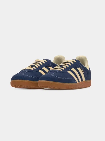 ADIDAS ORIGINALS Nizke superge Samba chamois / temno / zlata modra