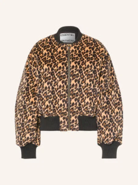 Essentiel Antwerp Kordová Bunda Kasen velbloudí / hnědá černá