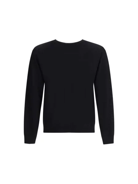 Haftowany sweter Prada czarny