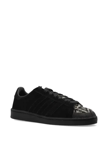 Sneakerși Adidas Spezial cu șireturi din piele cu imagine negru