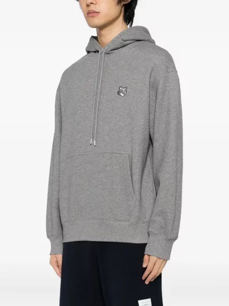 Hanorac cu glugă Maison Kitsune gri