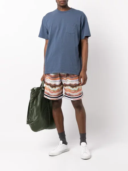 Tie-dye šortai John Elliott oranžinė