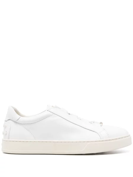Sneakerși Tod's din piele alb