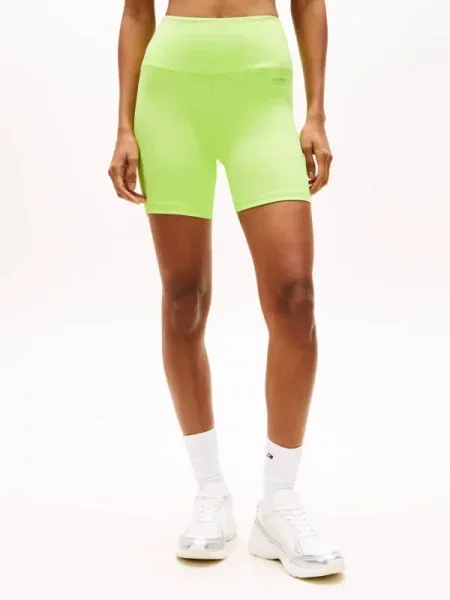 Tommy Jeans Pantaloni scurți biker verde