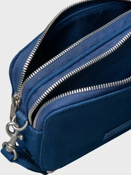 Сумка Calvin Klein с ремешками из канваса синяя