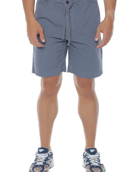 Pantaloni scurți Ecoalf cu cordon albastru