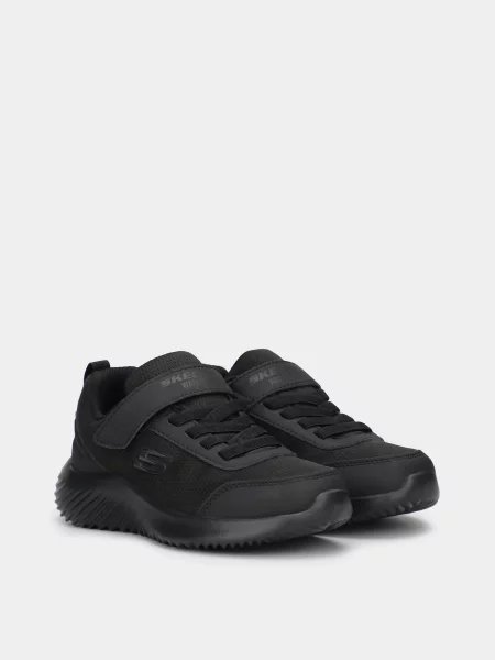 Дитячі Кросівки повсякденні Skechers BOUNDER штучна шкіра/текстиль чорний