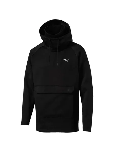 Hanorac cu glugă Puma cu imagine negru