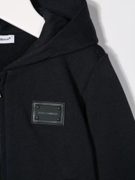 Bluza z kapturem dziecięca Dolce And Gabbana niebieska