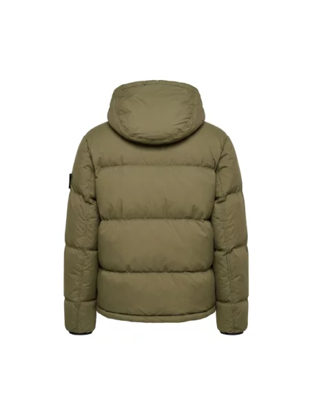Kurtka puchowa Stone Island z kamieniami zielona