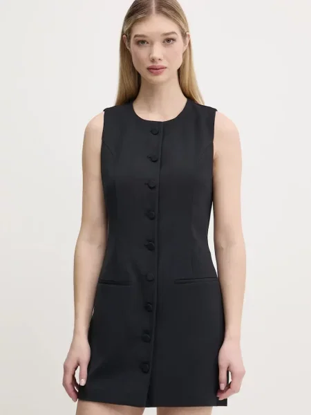 Abercrombie & Fitch rochie mini drept negru