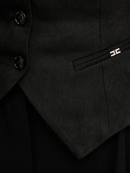 Vestă Elisabetta Franchi negru