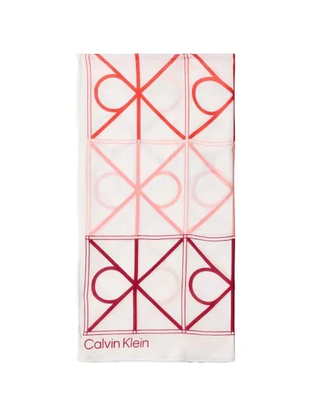 Fular Calvin Klein din modal alb