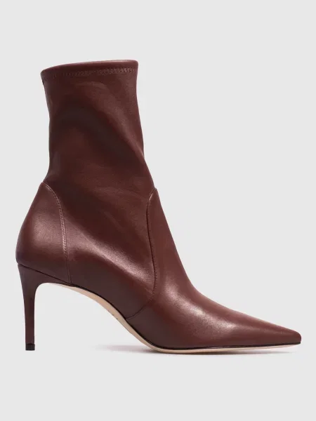 Кожаные ботильоны Stuart Weitzman