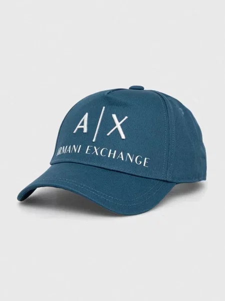 Kšiltovka Armani Exchange s aplikací modrá