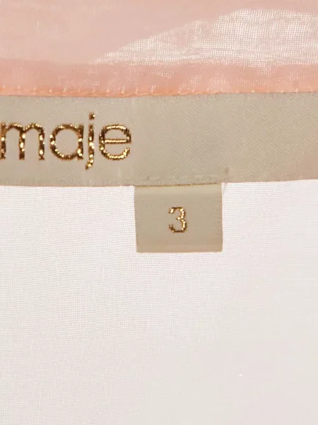 Cămașă Maje transparente din organza portocaliu