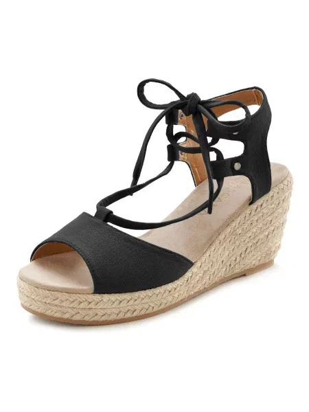 LASCANA Sandale cu baretă negru