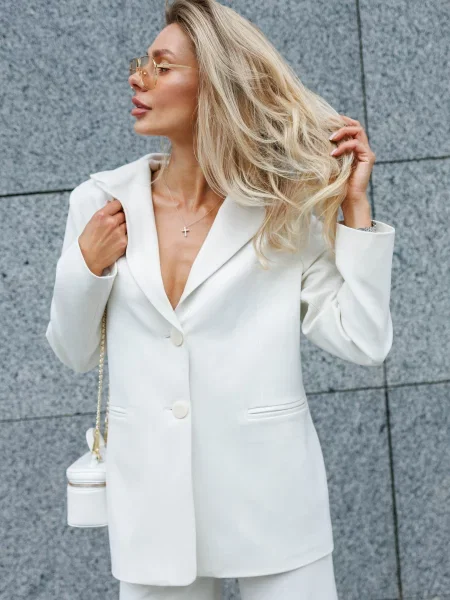 Пиджак Jadone Fashion белый