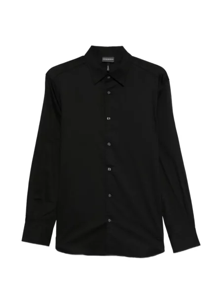 Cămașă Emporio Armani lungă negru