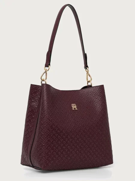 Crossbody kabelka Tommy Hilfiger z ekologickej kože červená
